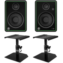 Mackie CR4-X BT mit Bluetooth Tischstative Set