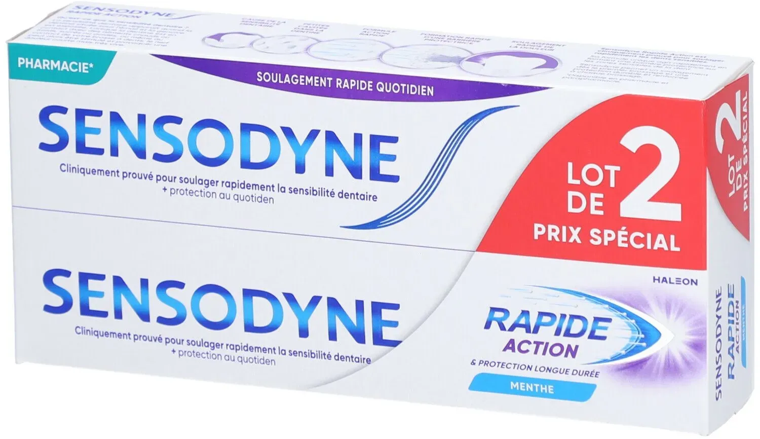 Sensodyne Rapide Action 2x75 ml dentifrice(s)