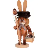 Christian Ulbricht GmbH Räuchermann Wichtel Hase mit Eierkorb 36,0 cm beige/braun