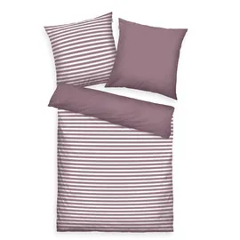 Tom Tailor MEDIUM STRIPES Lila 200 x 220 cm + 2 x 80 x 80 cm