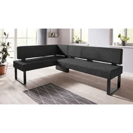 Home Affaire Oliver 200x89x160 cm Microfaser langer Schenkel rechts schwarz (58109959-0)