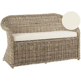 Beliani Gartenbank 141 x 86 x 69 cm Weiß