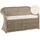 Beliani Gartenbank 141 x 86 x 69 cm Weiß