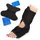 Relaxdays Fuß Kühlpad Knöchelbandage 1 St. Blau/Schwarz One Size