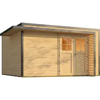Weka Design Gartenhaus Pure Garden Amberley mit Massivholz-Doppeltür -