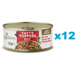APPLAWS Taste Toppers Gulasch mit Rindfleisch, Karotten und Erbsen 12x 156 g