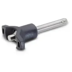 113.7-16-110 Edelstahl-Kugelsperrbolzen mit T-Griff, Bolzen Werkstoff 1.4305