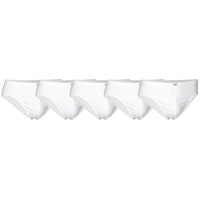 JBS Herren Slip, 5er Pack - Mini-Slip, Single Jersey, Organic Cotton, einfarbig Weiß XL