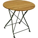 DEGAMO Bad Tölz Klapptisch Ø 77 x 72 cm natur/grün