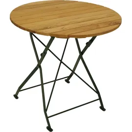DEGAMO Bad Tölz Klapptisch Ø 77 x 72 cm natur/grün