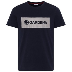 GARDENA T-Shirt mit GARDENA Frontprint blau