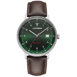 Junkers Herren Armbanduhr Bauhaus 9.68.01.06 Automatik Lederband braun