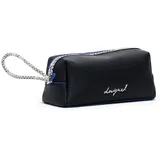 DESIGUAL Kulturbeutel Mone Capsule Zip Bag Black schwarz