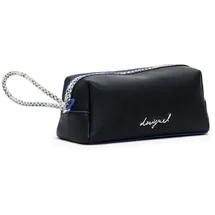 DESIGUAL Kulturbeutel Mone Capsule Zip Bag Black schwarz