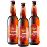 Bier 24 Flaschen Estrellla Damm 0,33l aus Spanien mit original Bierdeckel Haus Berlin