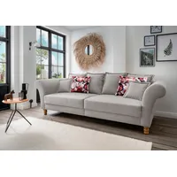 Big-Sofa HOME AFFAIRE "Tassilo Mega Sofa mit viel Platz, bequem durch Kaltschaum im Sitz", grau, B:266cm H:95cm T:110cm, 100% Polyester, Sofas, Big-Sofa