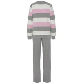 vivance dreams by lascana Vivance Dreams Pyjama grau/rosa 36/38