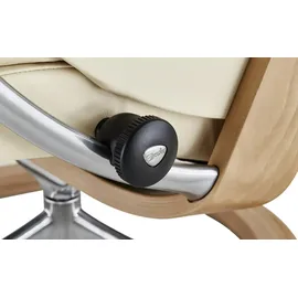 Stressless Relaxsessel mit Hocker Leder 79 x 109 x 75 cm creme