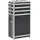 vidaXL Kosmetikkoffer Aluminium Schwarz