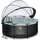EXIT TOYS Black Leather Pool 360 x 122 cm inkl. Sandfilterpumpe und Abdeckung