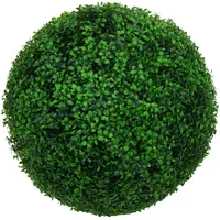 Mendler Künstlicher Busch HWC-L77, Buchskugel Dekopflanze Buchsbaumkugel Kunstpflanze Buxus,