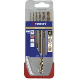 Tivoly A31 Bohrer für Metall DIN 338 HSS Co Ø 2/3/4/5/6/8 mm 5 Stück