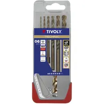 Tivoly A31 Bohrer für Metall DIN 338 HSS Co Ø 2/3/4/5/6/8 mm 5 Stück