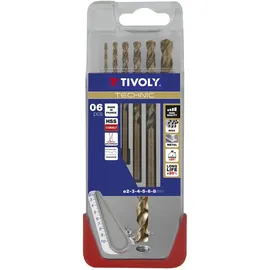 Tivoly A31 Bohrer für Metall DIN 338 HSS Co Ø 2/3/4/5/6/8 mm 5 Stück