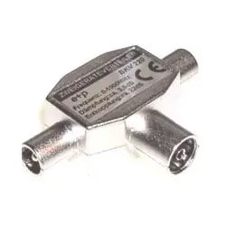 E&P BKV 220, Kabelsplitter, 75 Ohm, Silber, 1 Stück(e), Coax
