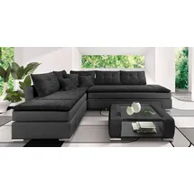 INOSIGN Ecksofa »Night & Day L-Form mit Dauer-Schlaffunktion ohne Armlehnen«, mit Boxspring-Bettfunktion 180x200 cm und Bettkasten, Dauerschläfer! schwarz