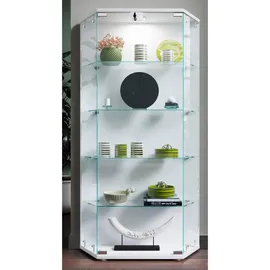 VCM Vitrine Cenila 83 x 17 x 114 cm Weiß