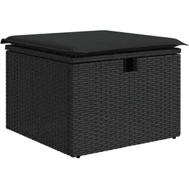 vidaXL Garten-Lounge-Set 6-tlg. schwarz