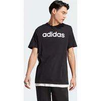 Adidas Essentials Single Jersey Linear Embroidered Logo T-Shirt Black S