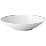 Rosenthal Schüssel TAC Gropius Platin Schüssel 35 cm, Porzellan weiß