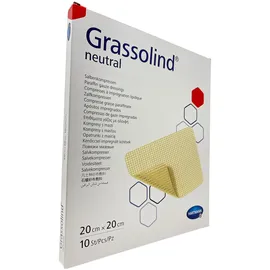 Hartmann Grassolind Salbenkompressen 20x20 cm steril