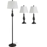 Homcom Tischlampen-Set Schwarz 2 St.