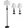 Homcom Tischlampen-Set Schwarz 2 St.