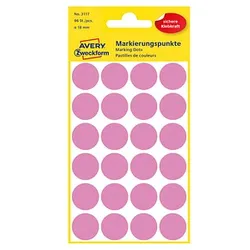 AVERY Zweckform Klebepunkte 3117 rosa Ø 18,0 mm, 96 St.