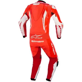 Alpinestars GP Tech V5 Lederkombi - Neon-Rot/Hellrot/Weiß / 48