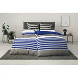 H.I.S. Majoran Linon marine 200 x 220 cm + 80 x 80 cm