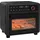 Homcom Minibackofen mit Umluft 13L Mini Ofen mit Backblech, Grillrost und Krümelblech, 40 °C-220 °C Heißluftfritteuse mit 12 Programmen, Frittierkorb, 12h