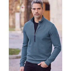 Unifarbener Sweattroyer für Herren - Crispy Blue - M