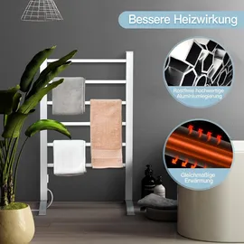 Costway Handtuchwärmer 2 in 1 Aluminium 100W