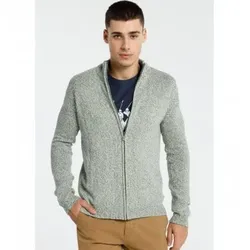 Bendorff für Herren. 8332718 Trikot-Reißverschluss-Jacke (XXL), Lässig, Grün, Baumwolle, Langarm