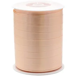 Star 250m Geschenkband Ringelband 10mm - wasserfestes Kunststoff Dekoband Schleifenband Polyband Luftballonband zum Basteln Schleifen Luftballons Beige