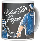 Hamburger SV HSV Tasse Becher Kaffeetasse BESTER PAPA schwarz, 30180