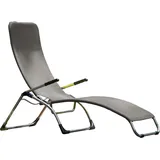 Jan Kurtz Fiam Samba Terrassenliege 142 x 63 x 107 cm grau klappbar