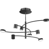 WOFI LED Deckenlampe, Metall, 8 Flammig, LxB 100cm, WARIS