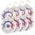 Rosenstein & Söhne Thermometer 8er-Set farbige Zonen 51 mm