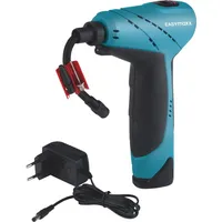 EasyMaxx Akku-Handkompressor mit LED-Beleuchtung, 12V blau/schwarz